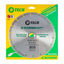 Diamond Blade Segmented Std. 230x22,23mm Concrete/cement/clay Brick