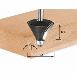 FESTOOL HW S12 D44/30/30° Carbide Chamfer Cutter 44mm