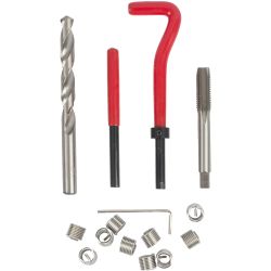 TORK CRAFT  NR5012 Thread Repair Kit 14pc M12 X 1.75 X 1.5D Internal Thread (Carded)