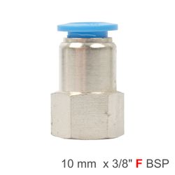 Pu Hose Fitting Straight Stud 10mm-3/8 F