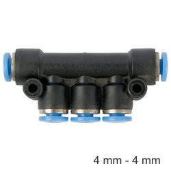 Pu Hose Fitting Manifold 4mm-4mm