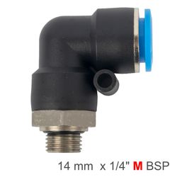 Elbow W/o-ring 14mm-1/4