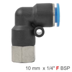 Pu Hose Fitting Elbow 10mm-1/4 F