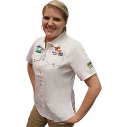 Vermont Ladies Cotton Shirt White 2xl
