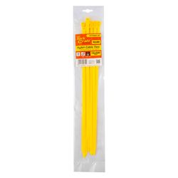 Nylon Cable Ties 7.6mm X 400mm Yellow 10pc