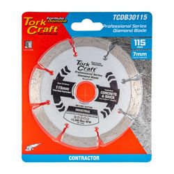 Diamond Blade Segm 115mm X 10mm Reinforced Concrete