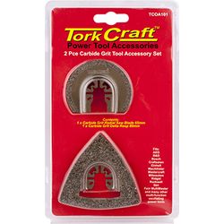 TORK CRAFT  TCOA101 Quick Change Oscillating Carbide Grit Accessory Kit 2pc