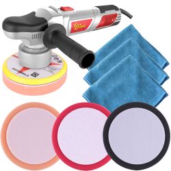 Polisher Pol04 + 3pc F/pad Spc00203/205/207 + 3pc Mic. Cloth Spc00104