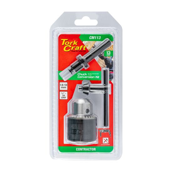 Chuck & Key 13mm 1/2"x 20unf & Sds Adaptor