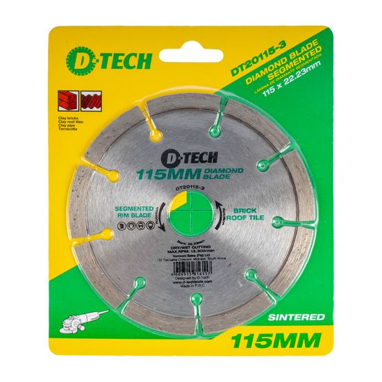 Diamond Blade Segmented 115x22,23 Cement Brick/paving