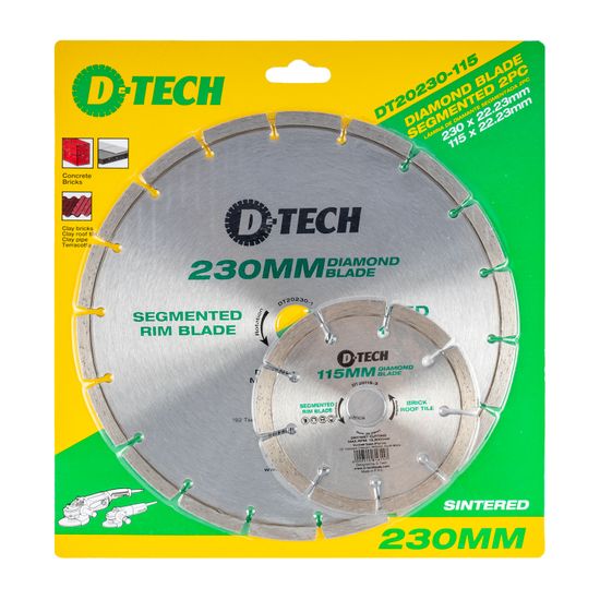 Diamond Blade 230mmx22.22mm+115mmx22.2mm Segemented