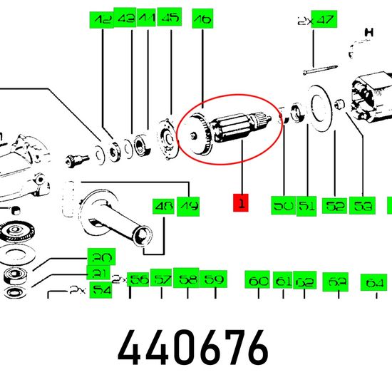 Armature (240v) Ws 180.04.e 247.650
