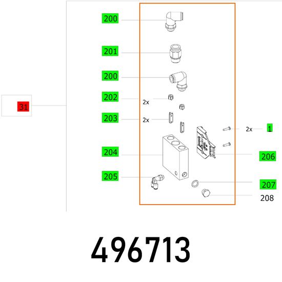 Module Druckluft Et-bg Eaa