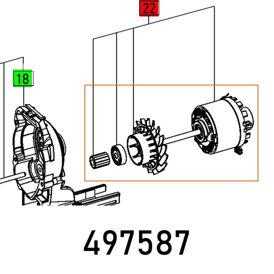 Motor Ec30-7-b 14,4va