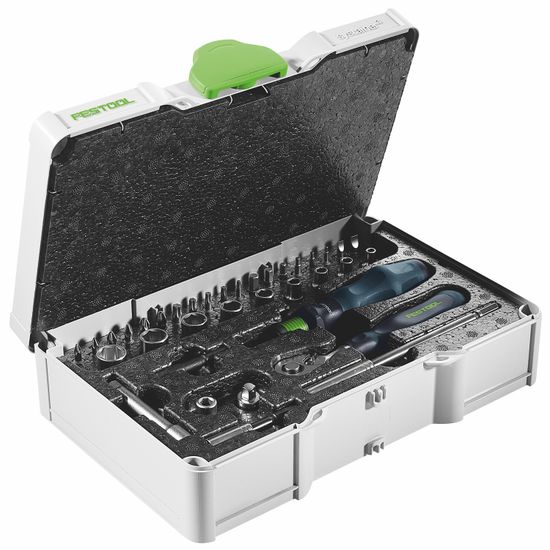 FESTOOL SYS3 S 76-1/4"-CE RA Ratchet and Socket Set 37 Piece