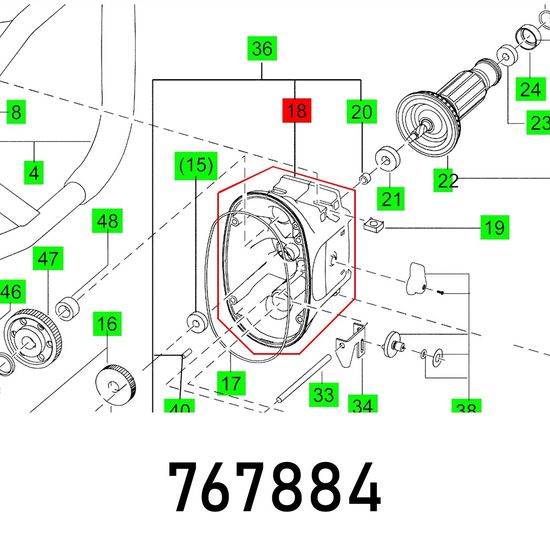 Bearing Cover Mx 1600-2 Eq Duo