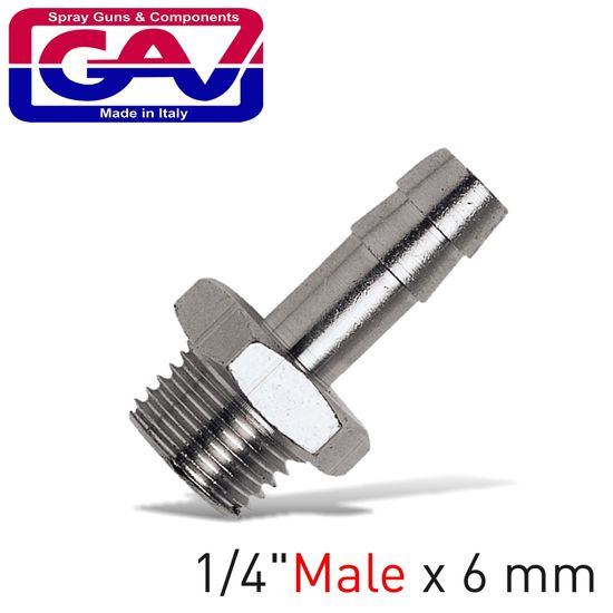 Hose Adaptor 1/4"m X 6mm