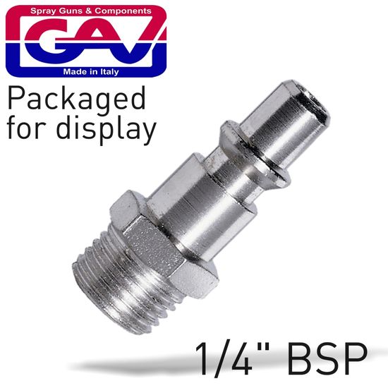 Quick Coupler Inserts Aro 1/4"m 2 Packaged