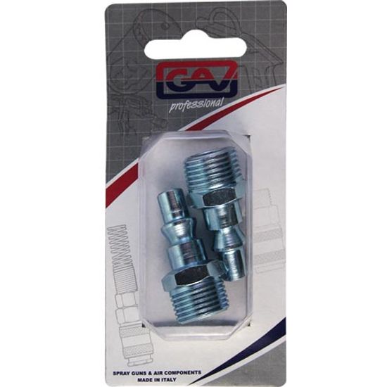 Quick Coupler Inserts Aro 3/8"m 2 Packaged