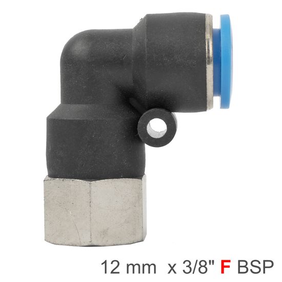 Pu Hose Fitting Elbow 12mm-3/8 F