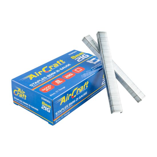 Staples 8mm 21 Gauge 5000 Per Box