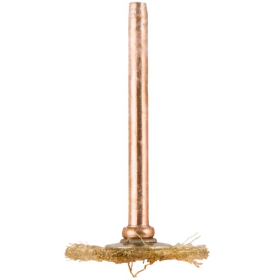 TORK CRAFT Mini Brass Brush Wheel 19.1mm 3.2mm Shank