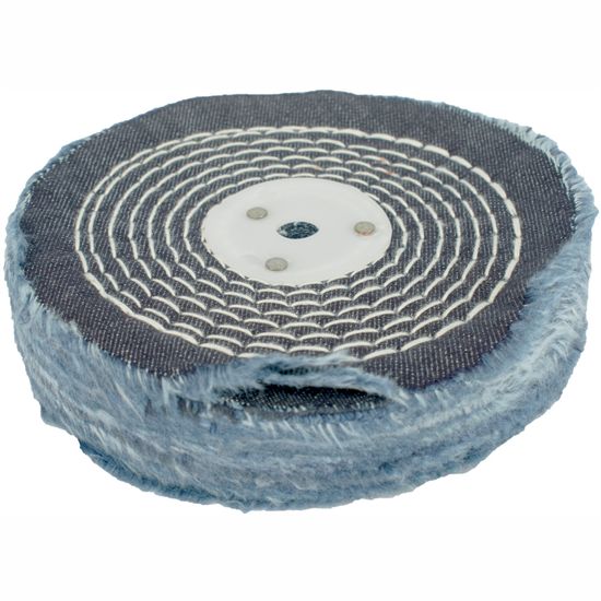 Colour Buff/mop 150mm X 2 Section X 30mm Thick 1/2" Hole
