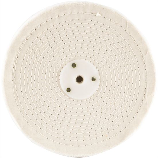 White Buff/mop 200mm X 3 Section X 30 Mm Thick 1/2" Hole