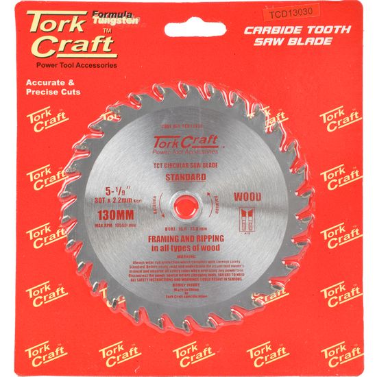 Blade Tct 130 X 30t 16/13 General Purpose Combination Wood