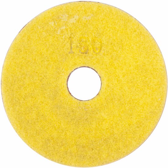100mm Diamond Wet Polishing Pad 150 Grit Yellow
