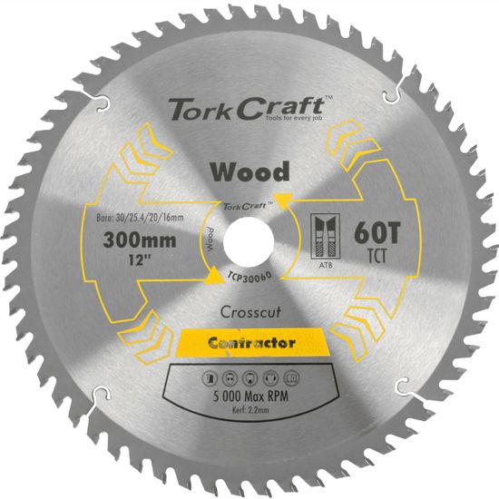 Blade Contractor 300 X 60t 30/1/20/16 Circular Saw Tct