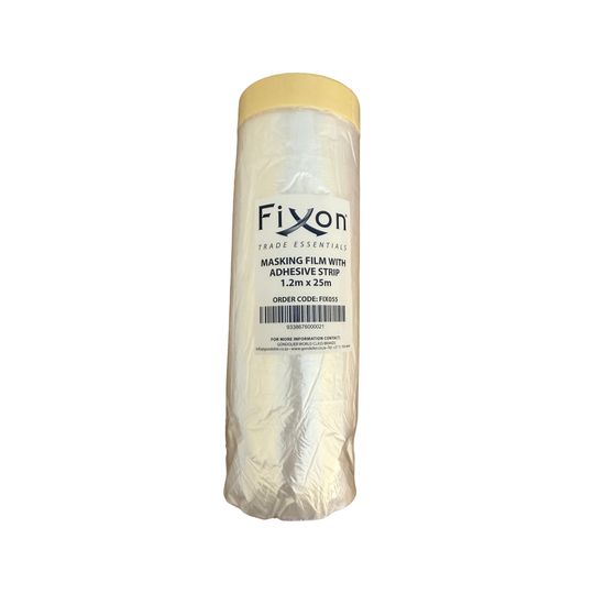 FIXON Masking Film With Adhesive Strip 120cm X 25m