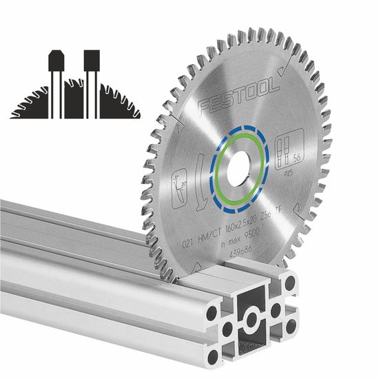 FESTOOL Aluminium and Plastics Saw Blade HW 225x2.6x30 TF68 for CS 70
