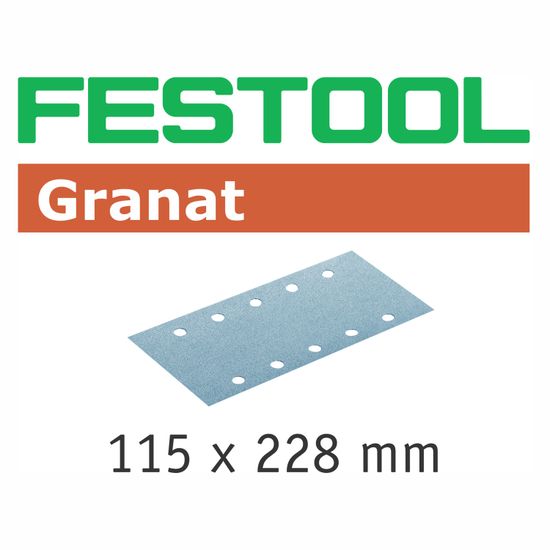 FESTOOL Granat STF 115x228 P400 Abrasive Sheets 100 Pack