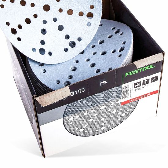FESTOOL Granat STF D150/48 P500 150mm Sanding Discs 100 Pack