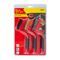 Soft Grip Wide Brush Set Brass Stainless Nylon In Blister Tcw