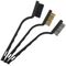 Mini Brush Set 3pc Brass Stainless Nylon In Blister