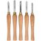 Chisel Set Wood Turning 270mm Hss 5 Piece Wood Case