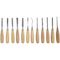 Chisel Set Wood Carving 12piece In Leather Pouch