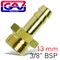 Brass Hose Tail 3/8 M X13mm