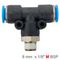 Pu Hose Fitting Tee 8mm-1/8 M