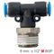 Pu Hose Fitting Tee 8mm-1/2 M