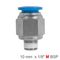 Pu Hose Fitting Straight Stud10mm-1/8 M