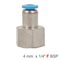 Pu Hose Fitting Straight Stud 4mm-1/4 F