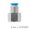 Pu Hose Fitting Straight Stud 6mm-1/4 F