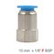 Pu Hose Fitting Straight Stud 10mm-1/8 F