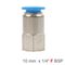 Pu Hose Fitting Straight Stud 10mm-1/4 F