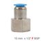 Pu Hose Fitting Straight Stud 10mm-1/2 F