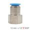 Pu Hose Fitting Straight Stud 12mm-1/2 F