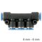 Pu Hose Fitting Manifold 6mm-6mm